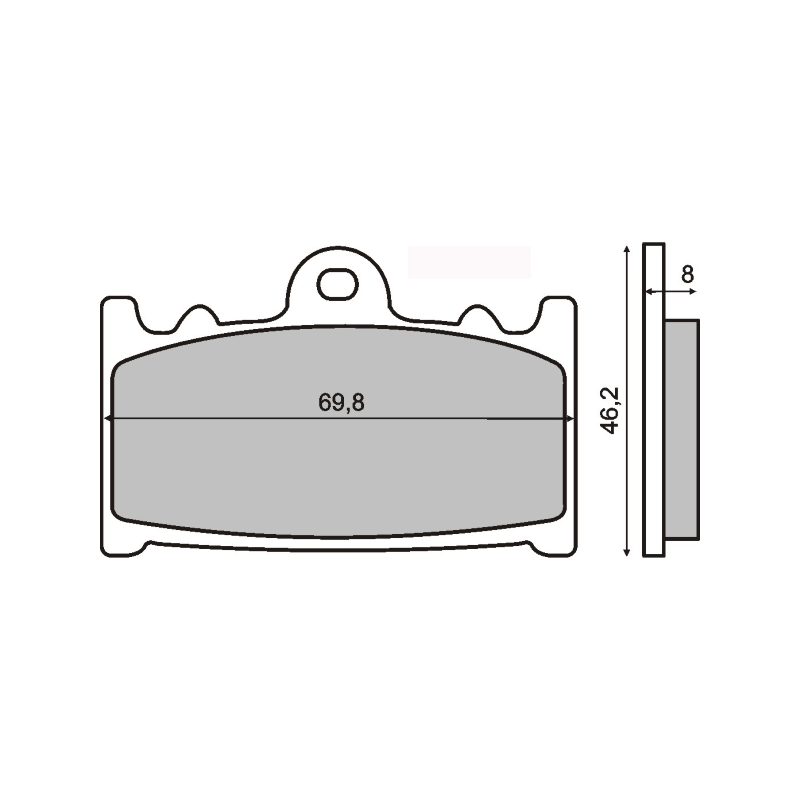 Sinter-Tech Brake Pads Suzuki Cobra 250cc Brake Pads RMS