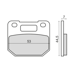 Sinter-Tech Brake Pads Suzuki Rg 80 Gamma Brake Pads RMS