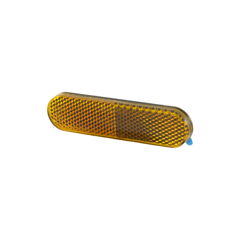  Amber Rounded Reflector - Adhesive Reflectors RMS