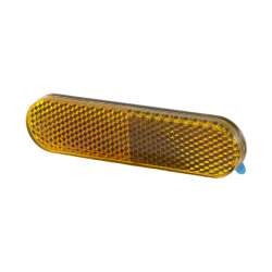  Amber Rounded Reflector - Adhesive Reflectors RMS