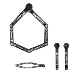 Foldable Lock Kryptolock 685 - Black Silver Locks and Chains Kryptonite