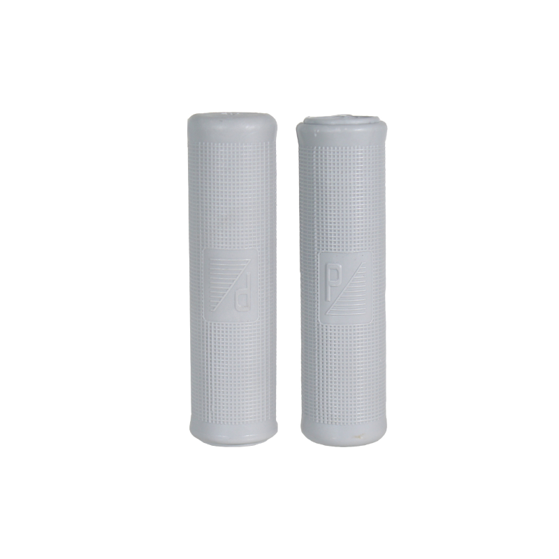 Coppia Manopole Grige Ø 21 Classic Per Piaggio Vespa 50 L-R/125 Vma-Vnb 1-2/150 Vba Manopole Rms Classic