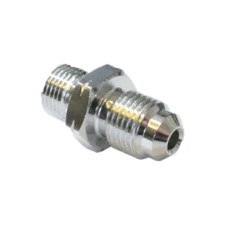 M10x1.25 Male Convex Adaptor, Chrome Braided Hose Kits Evok