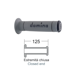 Domino Black/Grey Grips Trial Grips Domino