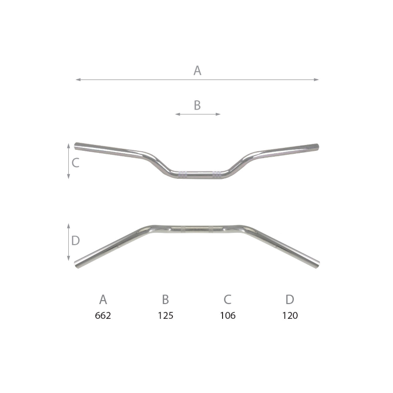 Domino Road Handlebar L - 662mm Handlebars Domino