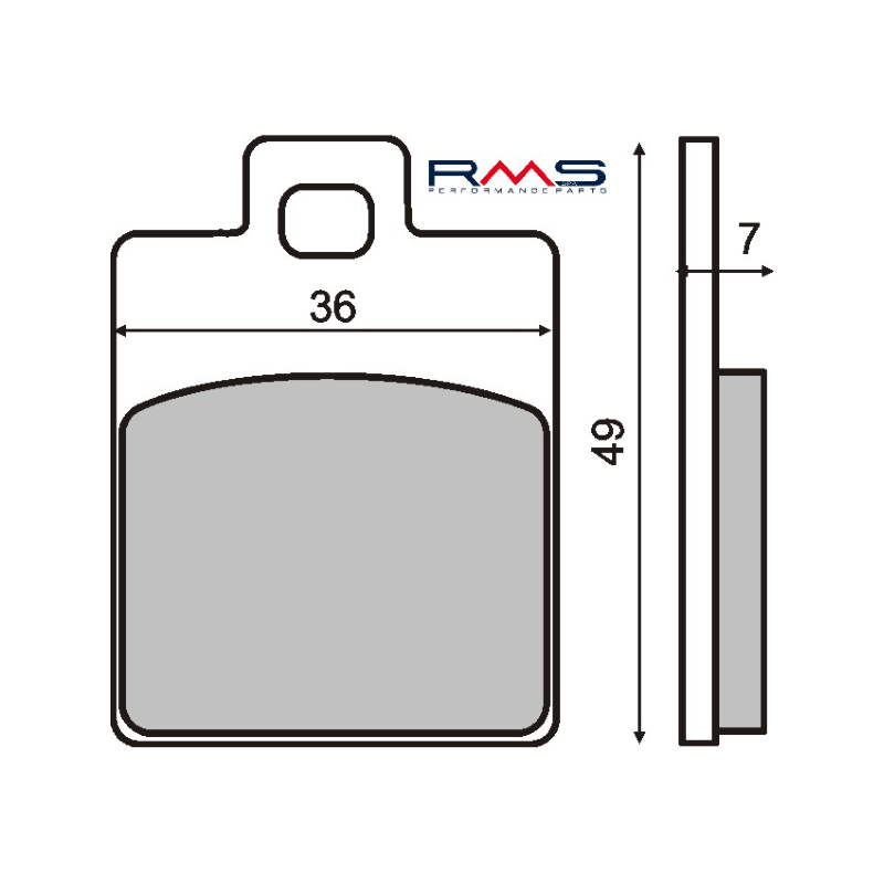  Organic Brake Pads Piaggio Liberty/Zip Brake Pads RMS