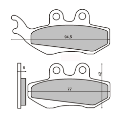 Sinter-Tech Brake Pads Piaggio Hexagon 250cc Brake Pads RMS