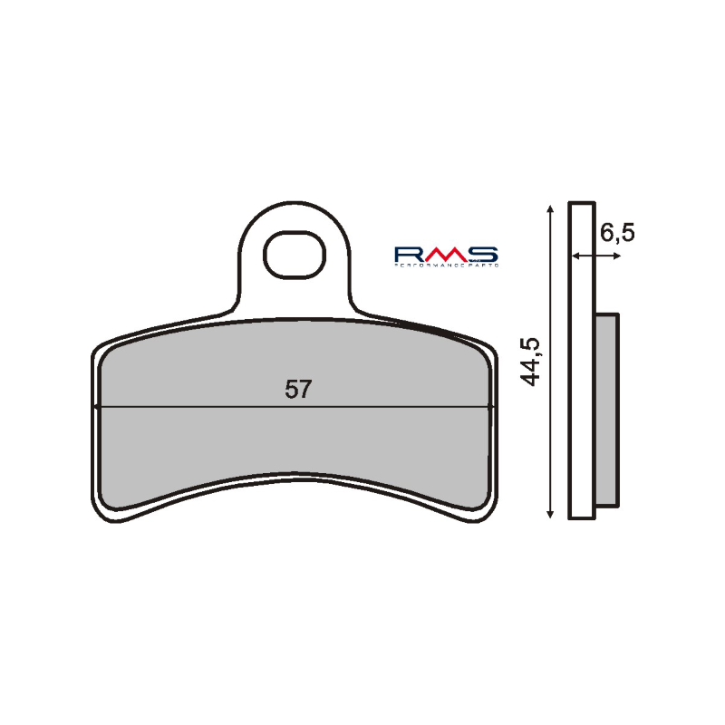 Pastiglie Freno Organiche Gas Gas 125-200-250cc Plaquettes de frein RMS