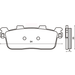 Sinter-Tech Brake Pads Kymco Xciting 250cc Brake Pads RMS