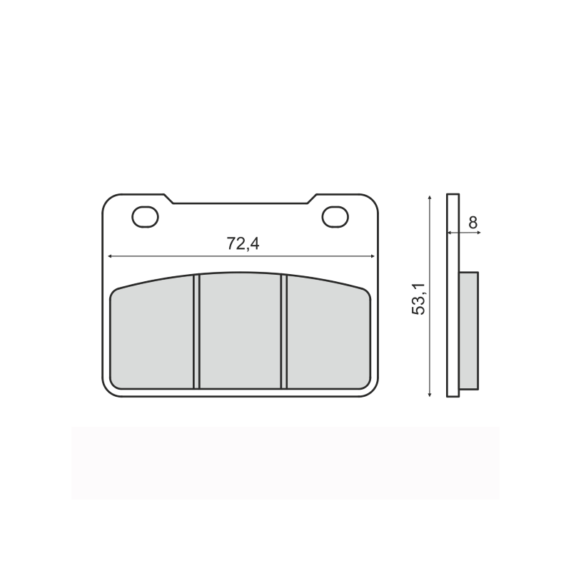 Sinter-Tech Brake Pads Sym Maxsym 400cc Brake Pads RMS