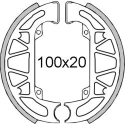 Ganasce Freno Piaggio Sfera/Zip/Quartz 50cc Ganasce Freno RMS