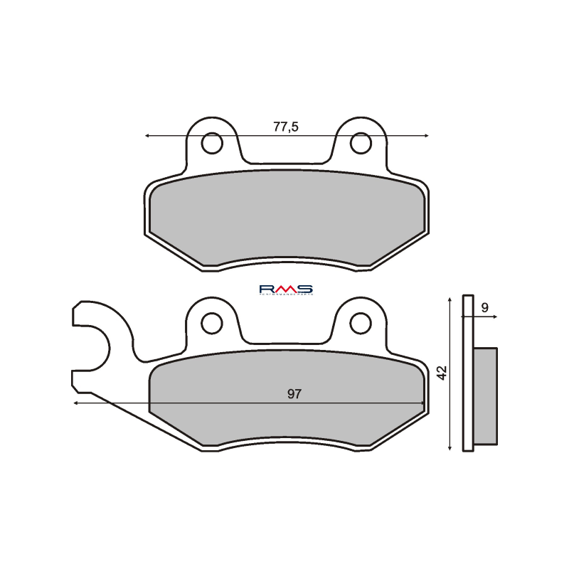Pastiglie Freno Organiche Kymco Vitality 50cc Pastiglie Freno RMS