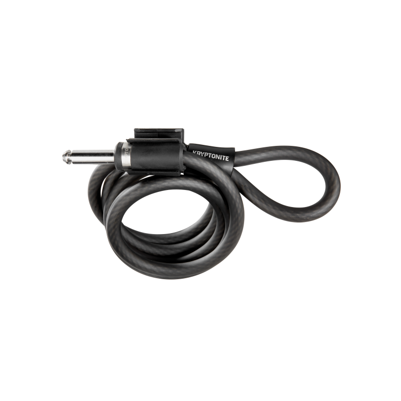 Cavo Spirale Plug-In Con Lucchetto Ad Anello - Nero Lucchetti e Catene Kryptonite