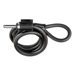 Cavo Spirale Plug-In Con Lucchetto Ad Anello - Nero Lucchetti e Catene Kryptonite