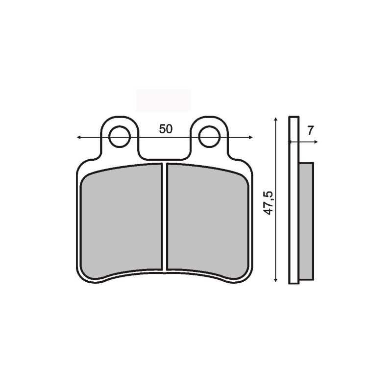  Organic Brake Pads Peugeot Elyseo 125-150cc Brake Pads RMS