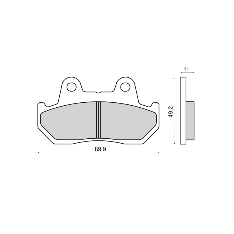  Organic Brake Pads Honda Cb 125cc Brake Pads RMS