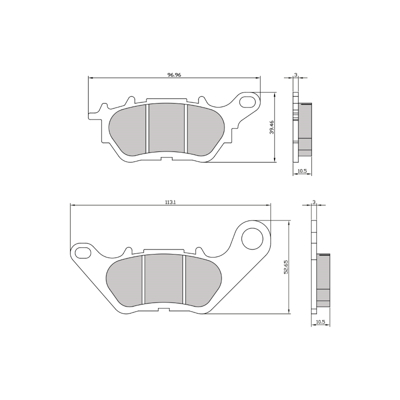Pastiglie Freno Organiche Yamaha R3 Pastiglie Freno RMS