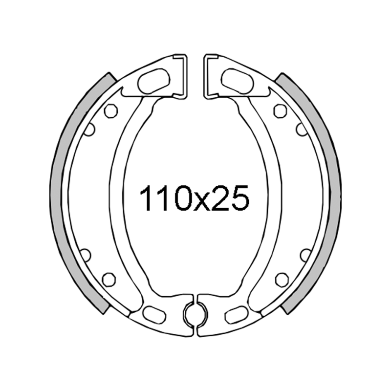  Couple Brake Shoes Mbk Booster 1994 Brake Shoes RMS