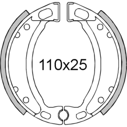 Coppia Ganasce Freno Mbk Booster 1994 Ganasce Freno RMS