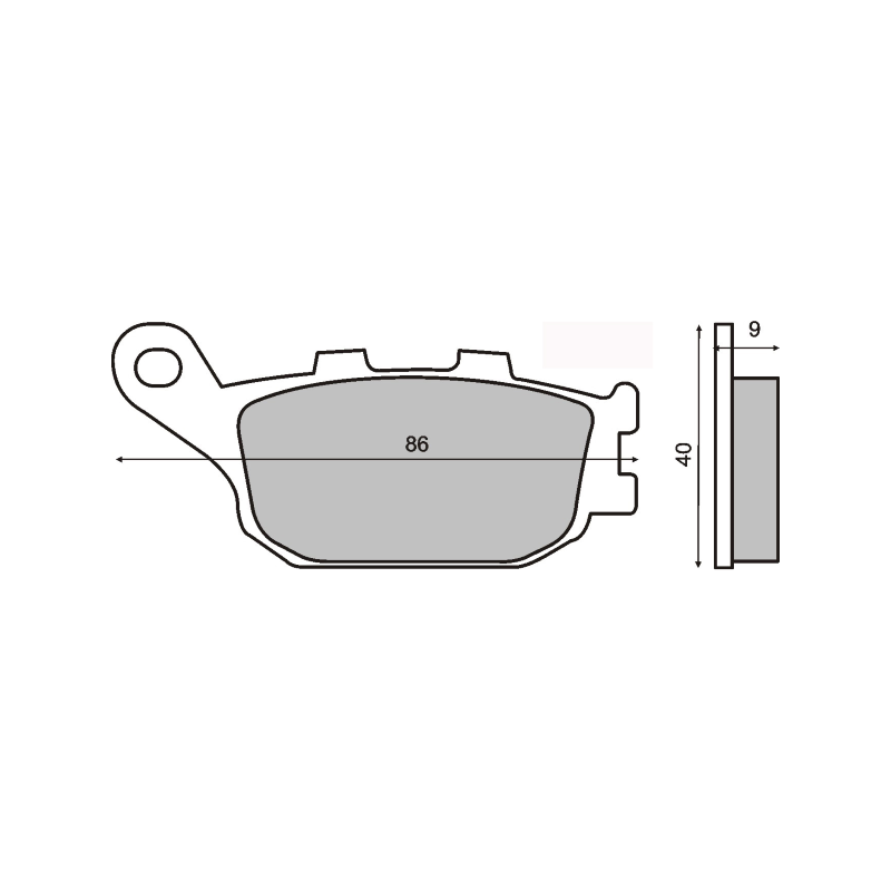 Pastiglie Freno Sinter-Tech Honda Jazz 250cc Plaquettes de frein RMS