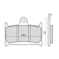 Sinter-Tech Brake Pads Yamaha Tz 250cc Brake Pads RMS