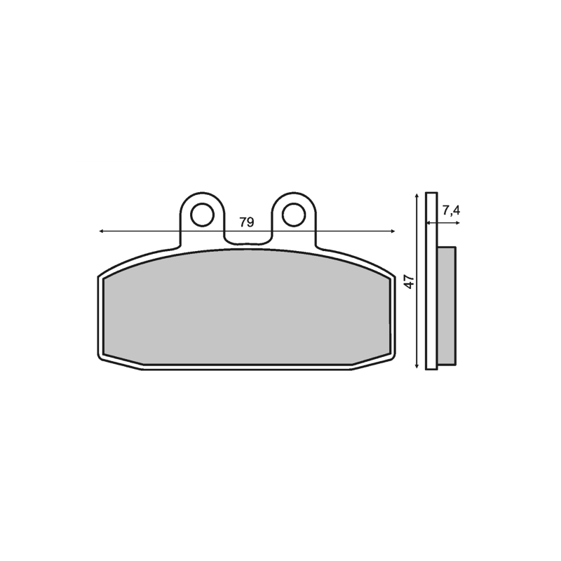  Organic Brake Pads Aprilia Scarabeo 125 Brake Pads RMS