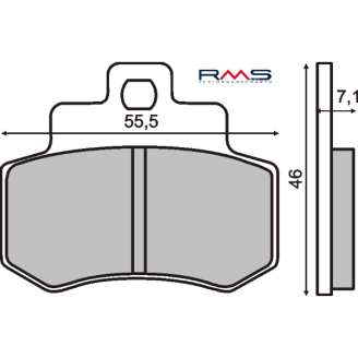  Organic Brake Pads Kymco Grand Dink 250cc Brake Pads RMS