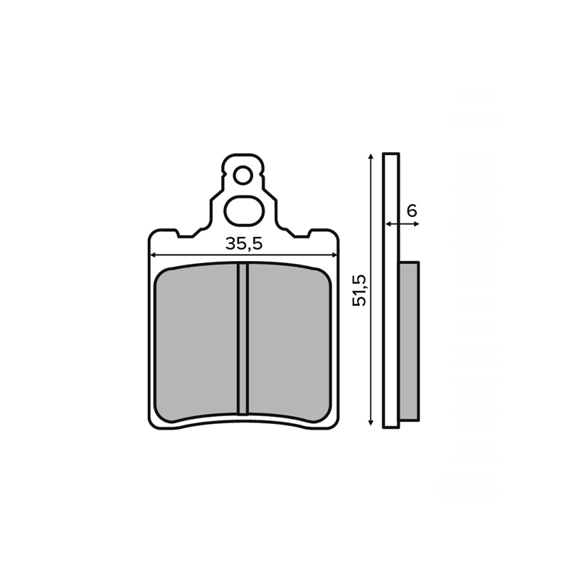 Pastiglie Freno Organiche Aprilia Rs 50 Pastiglie Freno RMS