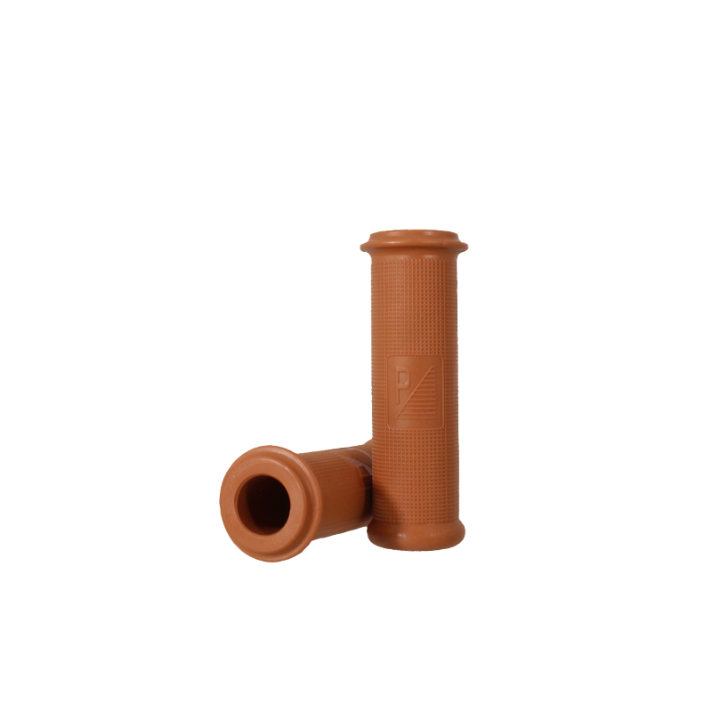Pair Of Brown Ø 21 Grips Classic For Piaggio Vespa 125 Vnb 3-6/150 VB1-Vbb-Gl-Gs 160-180 06034 Grips Rms Classic