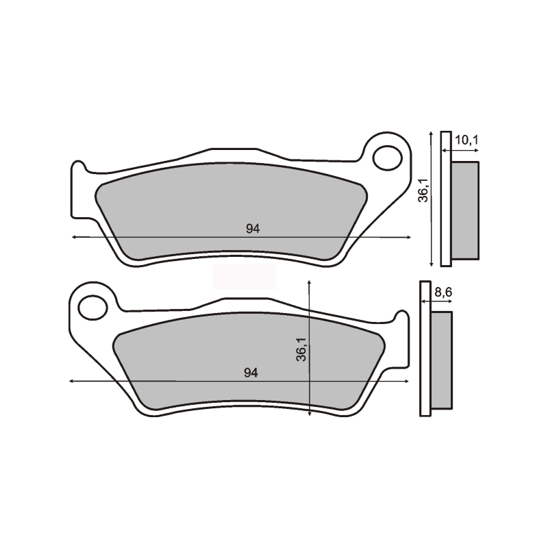Pastiglie Freno Organiche Bmw 850-1200cc Pastiglie Freno RMS