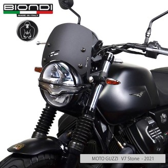 Cupolino Moto Guzzi V7 Iii 17-20 V9 Bobber Nero Satinato per MOTO GUZZI V7 III 18-20 e altri modelli Altri accessori BIONDI