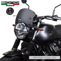 Windshield Guzzi V7 Iii 18-20NERO Satinato for MOTO GUZZI V7 III 18-20 and other model Other accessories BIONDI