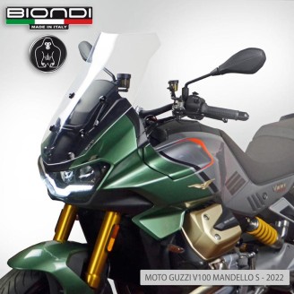 Windshield Moto Guzzi V100 22CLEAR - Maxi Touring for MOTO GUZZI V100 Mandello 22- Other accessories BIONDI