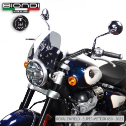 Cupolino Royal Enfield METEOR350 21- Sport Fume\' Chiaro per ROYAL ENFIELD Meteor 350 21- e altri modelli Altri accessori BIONDI