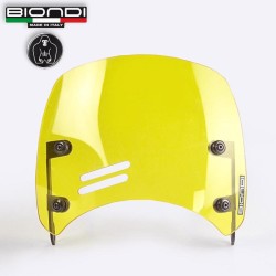Windshield Royal Enfield SCRAM411 22 Yellow - Caffe for ROYAL ENFIELD Scram 411 22- Other accessories BIONDI