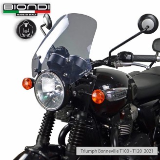 Cupolino Triumph Bonneville T100/T120 21-Touring Fume Chiaro per TRIUMPH Bonneville T100/T120 21- Altri accessori BIONDI