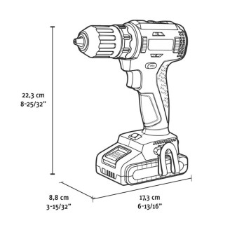 Trapano Avvitatore 20V Banchi e Attrezzature Fervi