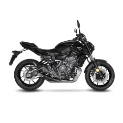 Pot d'échappement supplémentaire Slip-On Yamaha MT-07 14-- Tracer 700 16-23 pour YAMAHA MT-07 14- et autres modèles Accessoires d'échappement LEOVINCE