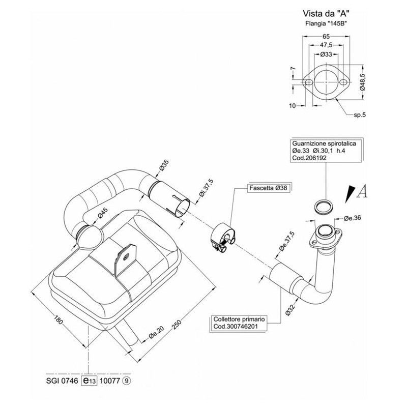 Exhaust Sitopluslml Star 4 150 13-15 Exhausts SITO