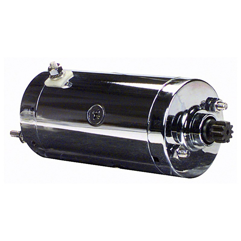 Starter Motor H.D.1000/120066-82 Chrome for HARLEY DAVIDSON FXR Super Glide 40 82-83 and other model Starter Motors WAI