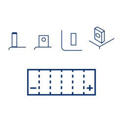 Marelli Battery MOP18-12(51913) for BMW R 850 R/C 95-03 and other model Lead-Acid Batteries MAGNETI MARELLI