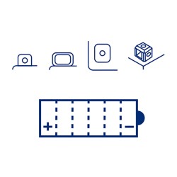 Batteria Marelli MOB14-B2-Smcon Acido per HONDA XRV Africa Twin 650/7 50 nd e altri modelli Batterie al Piombo MAGNETI MARELLI