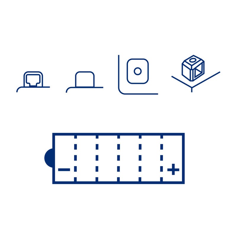 Batteria Marelli MOB16AL-A2-Smcon Acido per DUCATI 996 99-00 e altri modelli Batterie al Piombo MAGNETI MARELLI