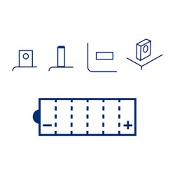 Batteria Marelli MO60-N24L-A-Sm Con Acido per BMW K100 RT 00 83-91 e altri modelli Batterie al Piombo MAGNETI MARELLI