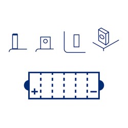 Batteria Marelli MO60-N30-A-Smcon Acido Batterie al Piombo MAGNETI MARELLI