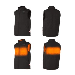 Gilet thermique noir taille MM12 HPVBL2-0 (piles non incluses) Divers d'atelier MILWAUKEE