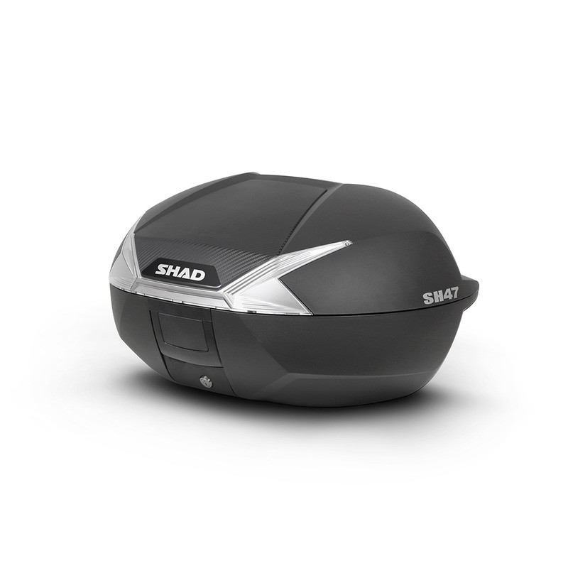Bauletto Shad SH47 Catarifrangente Bianco Carbon Cover Bauletti SHAD