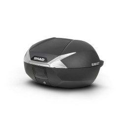 Bauletto Shad SH47 Catarifrangente Bianco Carbon Cover Bauletti SHAD