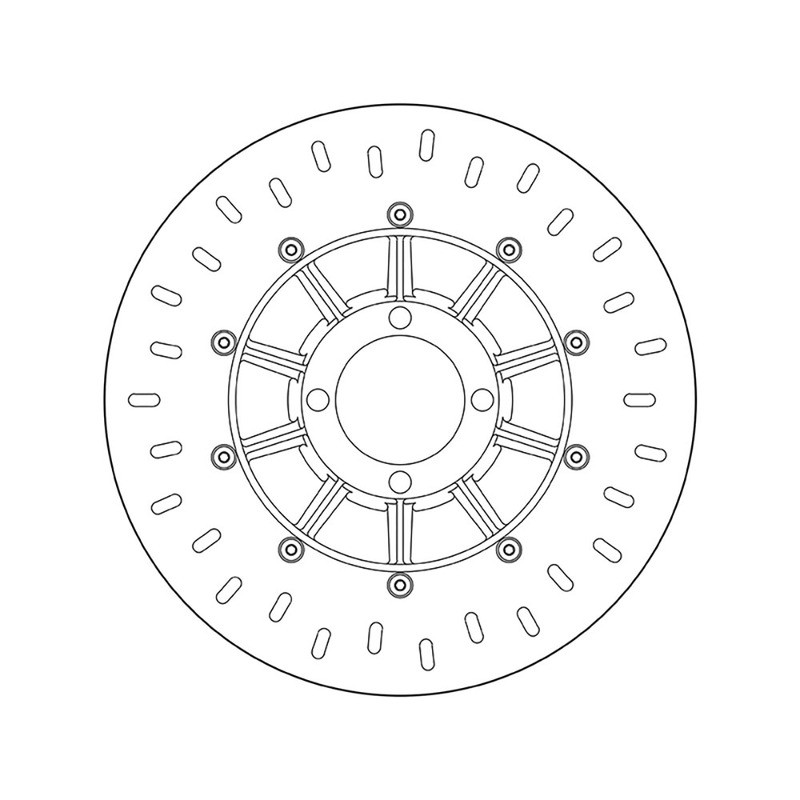 Brake Disk Brembo Serie ORO68B407D2 Brake Discs Brembo