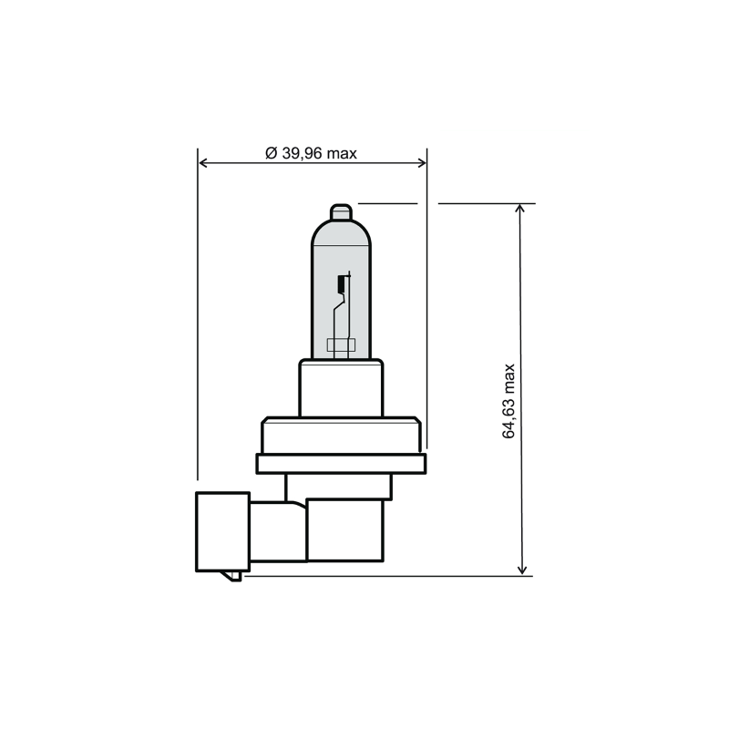 Lampadina H8 12V 35W - Bianca Lampadine RMS